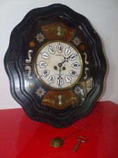 Ox's Eye Clock, Wall Clock, Marble Dial and Enamel Cartridge 19th Century