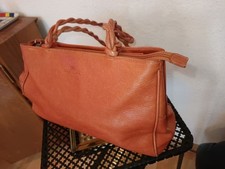 SAC A MAIN CUIR ORANGE
