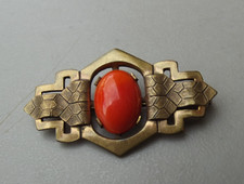 Ancien bijoux broche en bronze