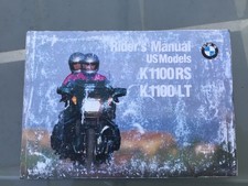 BMW K1100RS Riders Manual K1100LT / K1100RS