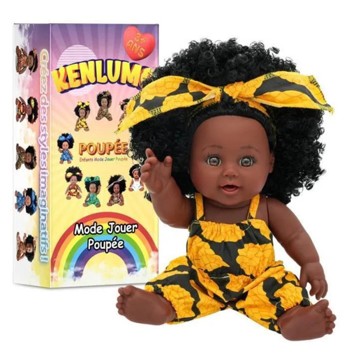 Poupée afro américaine 30cm - afro-américaine,