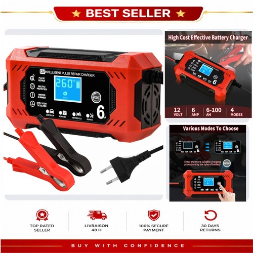 Chargeur batterie 12v - chargeur, 6a