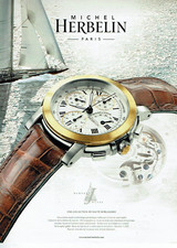 Advertising 0823 2002 Michel Herbelin Coll Newport Class Watch
