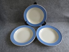 3 assiettes creuses faïencerie villeroy & boch,service "orléans"
