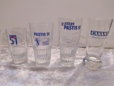Lot de 4 verres publicitaires