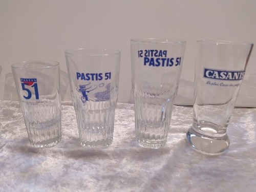 Lot verres publicitaires - de,