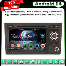 Android 14 8-Core 64GO DAB+ Autoradio GPS DVD AUDI A4 S4 RS4 8E RNS-E SEAT EXEO