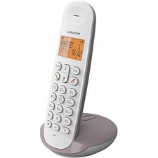 LOGICOM ILOA 150 SOLO Taupe Téléphone fixe sans fil DECT - Sans répondeur