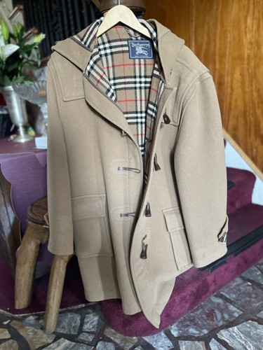 Vtg burberry 100 - wool, duffle