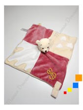 Doudou Plat Winnie L'ourson Ours Beige Blanc Rose Abeille Jaune - Disney Nicotoy