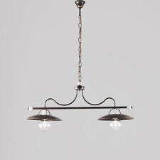 Lustre de Cuisine Barbell Fer Forgé 2 Lumières Salon Déjeuner bon-378