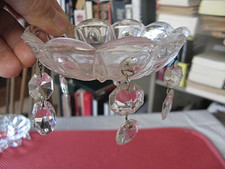 ++"535.3" 1 GLASS BOBECHE CUP FOR HANGING CHANDELIER ETC...