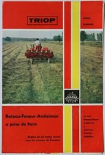 leaflet brochure Triop rate fan sweeper Cogeai agricultural tractor