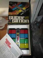Vintage 1979 Milton Bradley Super Simon Electronic Memory Game Clean in Box