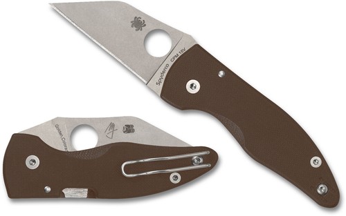 Spyderco microjimbo brown - microjimbo,