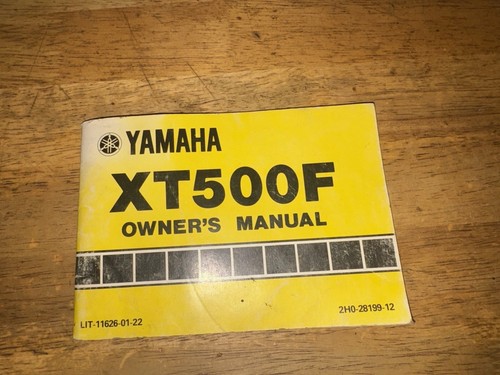 Yamaha 500f oem owner - xt-500f,