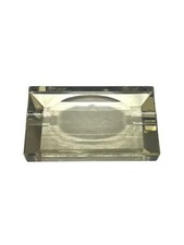 Porte-savon en cristal gravé