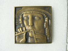 MEDAILLE ART DECO JOUEUR DE