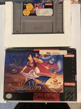 Disney's Aladdin With Box No Manual Authentic Tested (Nintendo SNES)