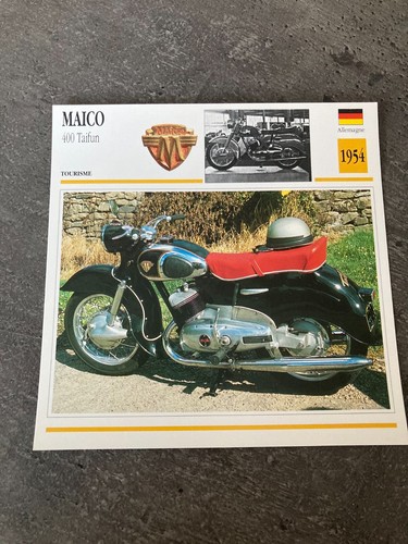Carte fiche moto - carte, collection