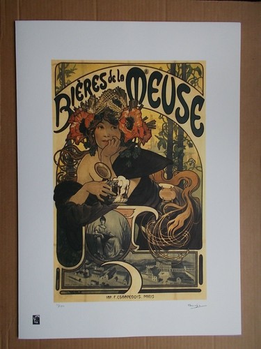 Sérigraphie alfons mucha - mucha,