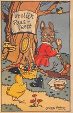 Postcard fantasy representing a rabbit