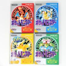 M Free Ship Nintendo Gameboy Pokemon Set Red Yello Blue Green Japan GB