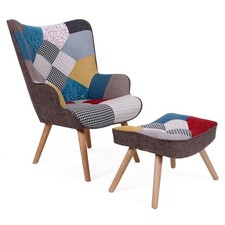Fauteuil Scandinave & Pouf