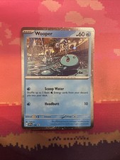 Pokemon Card Wooper 155 Black Star Promo Cosmo Holo Near Mint