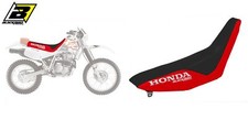HOUSSE DE SIÈGE HONDA XR 600R '88-'99, ROUGE+NOIR, LETTRAGE HONDA
