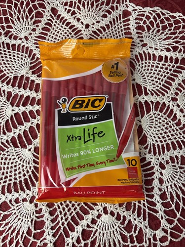 Bic ballpoint pen red - bic, count