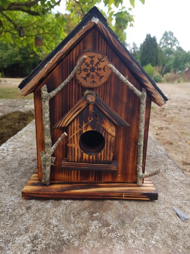 Cabane oiseaux artisanale - cabane,