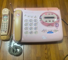 othersSanrio Hello Kitty Cordless Phone & FAX Unit Tested Voice, FAX Parts As-is