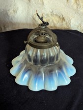Lampe Verre Opalescent Bleu