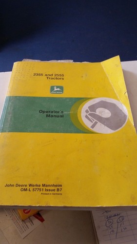 John deere 2355 2555 operators - 2355,