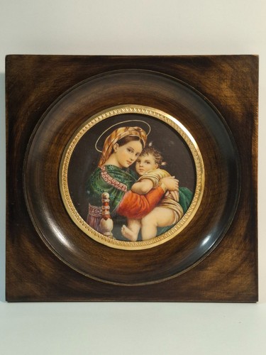 Peinture miniature vierge - miniature,