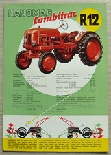 HANOMAG R12 TRACTOR Agriculture Sales Specification Leaflet SWEDISH #R12/6/5