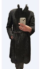 manteau astrakan noir taille38