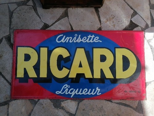 Ancienne plaque tole ricard - tole,