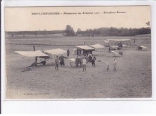 NOVY-CHEVRIERES: aviation maneuvers of the Ardennes 1911 aeroplabes summer -