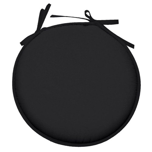 Galette chaise noire ronde - galette,