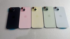 vitre arrière Assemblée Lentille grand trou iphone 15 - 15 plus toutes couleurs