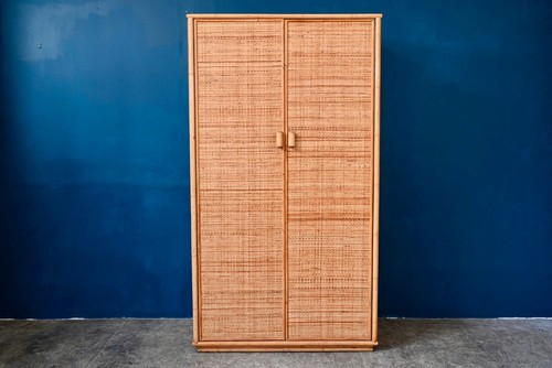 Armoire penderie rotin - armoire,