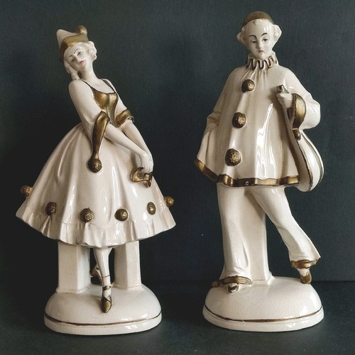 Statuettes pierrot clombine - pierrot,