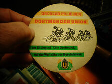 Ancien Sous Bock Verre de Bière GROSSER PREIS 73 der DORTMUNDER UNION-Vélo Cycle