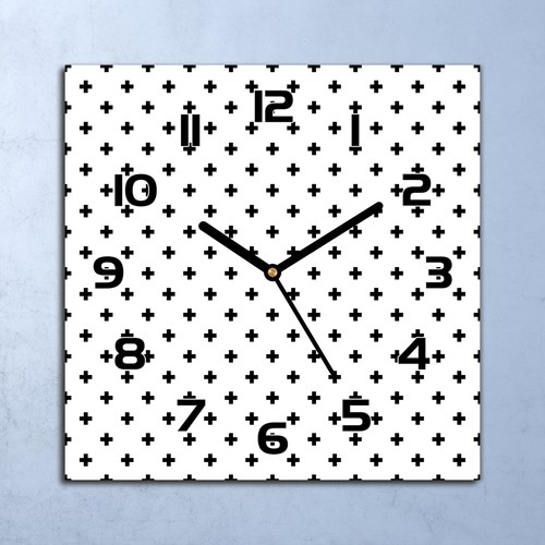 Horloge murale design verre - horloge,