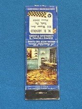 Armstrong's Linoleum Floors York Pennsylvania VTG Matchbook Cover Lt#277