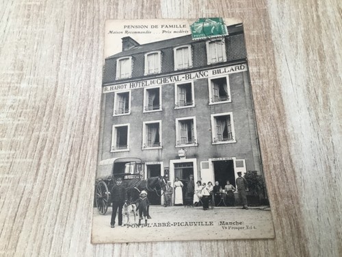 Cpa pont abbe picauville - , l'abbe