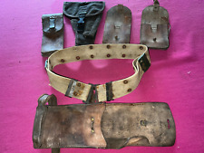 Militaria: 5 Military Equipment Cases and One Belt
