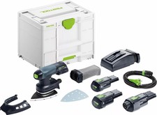 Ponceuse delta sans fi DTSC 400 3.0 I-Set - FESTOOL - avec 2 batteries 18V 3.0